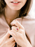 Ruby + Diamond Ring