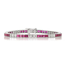 Ruby + Diamond Tennis Bracelet Bracelet