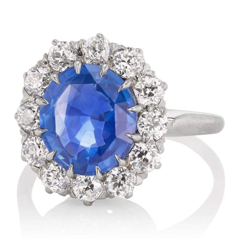 Sapphire Halo Ring