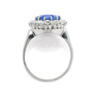 Sapphire Halo Ring Ring