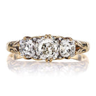 Three stone half hoop