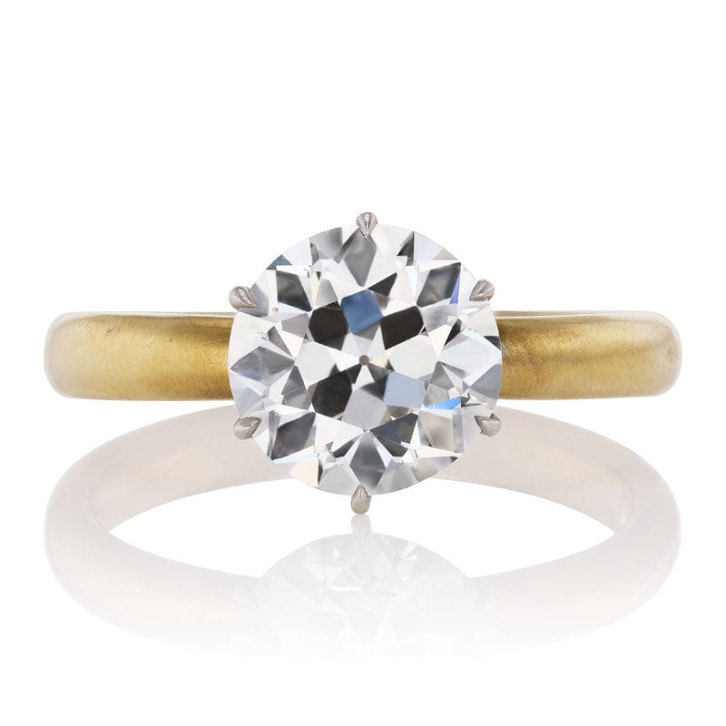 Stunning 2.19 ct Antique Tiffany Diamond Ring 