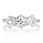 Tiffany & Co. Platinum Three Stone Engagement Ring
