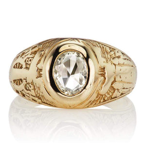 Unique Engraved Tiffany & Co Vintage Engagement Ring