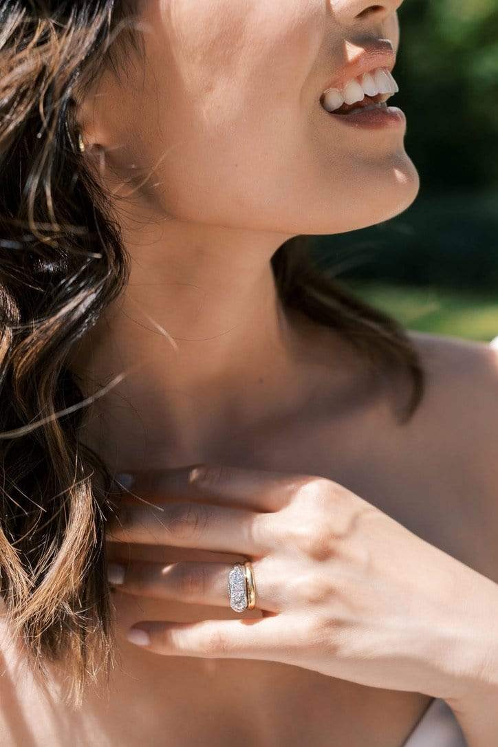 g-h-i color, vvs clarity diamond in platinum setting