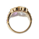 Vintage pink sapphire Toi et Moi ring