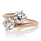 10kt Yellow Gold Toi et Moi Diamond Engagement Ring