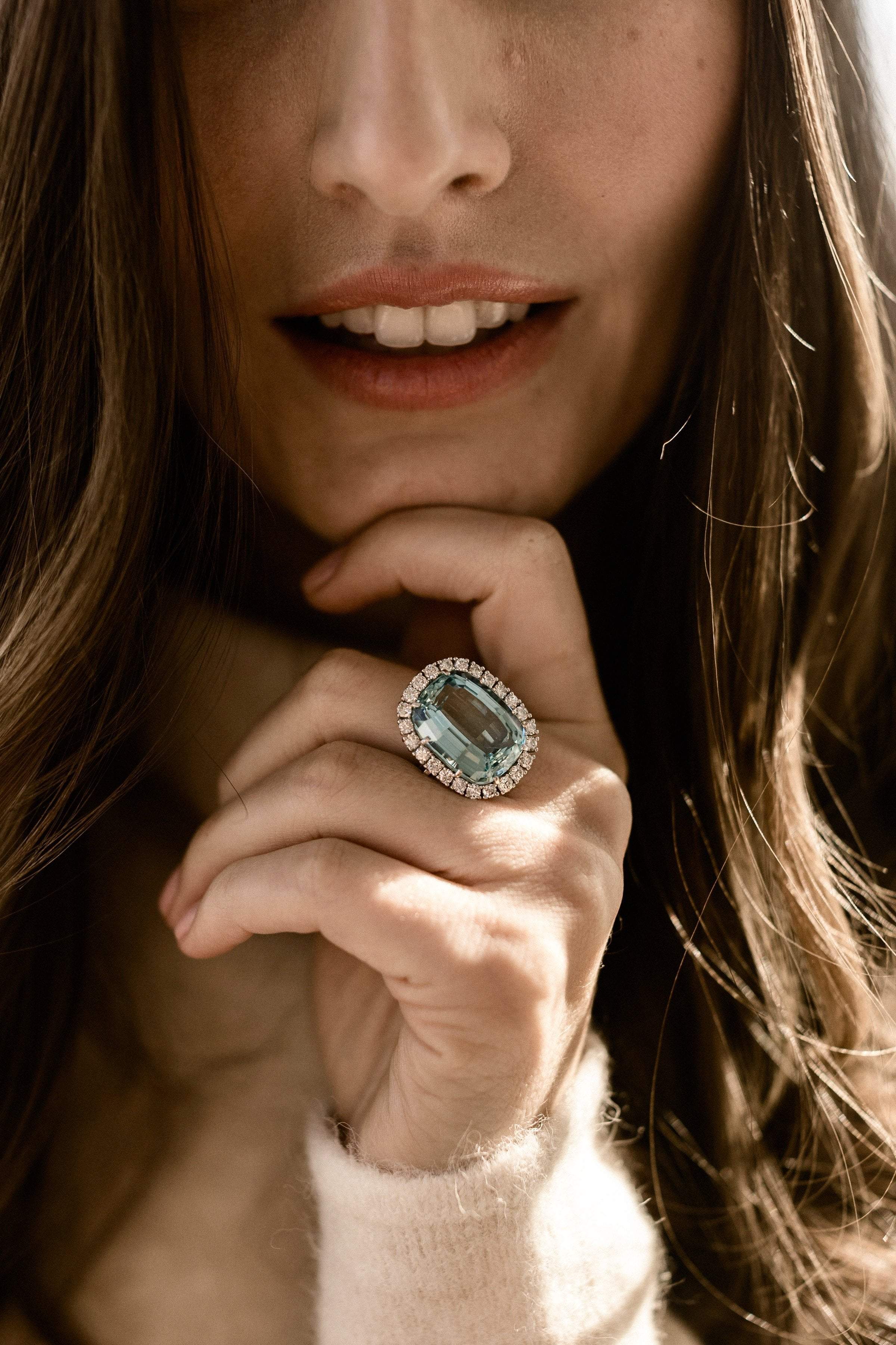 Van Cleef & Arpels Van Cleef & Arpels Aquarmarine Cocktail Ring