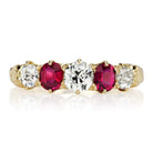 Stackable Ruby & Diamond Engagement Band | Victor Barbone