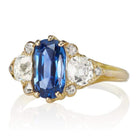 Antique Color Change Sapphire and Diamond Ring