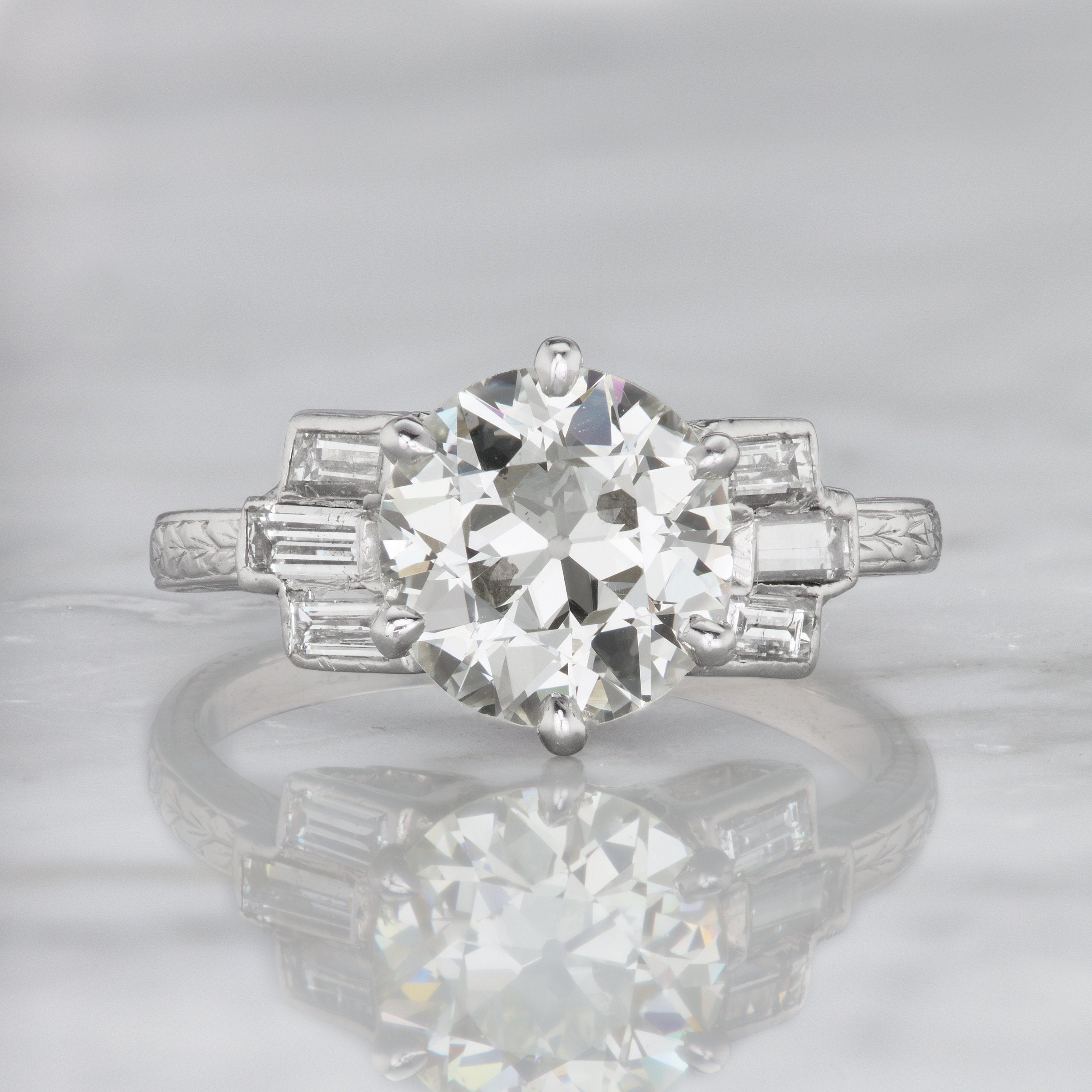 Gorgeous Diamond Engagement Ring - Circa 1930 | Victor Barbone