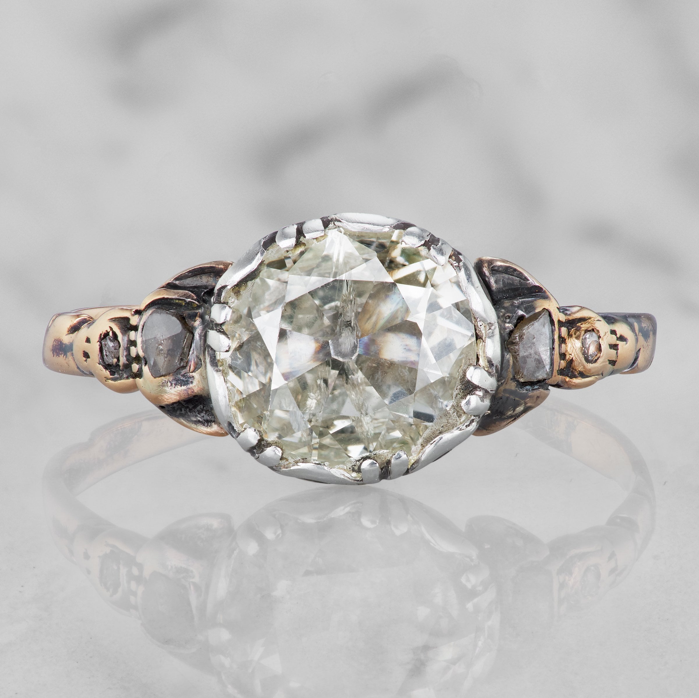 Georgian Rose Cut Diamond Engagement Ring | Victor Barbone