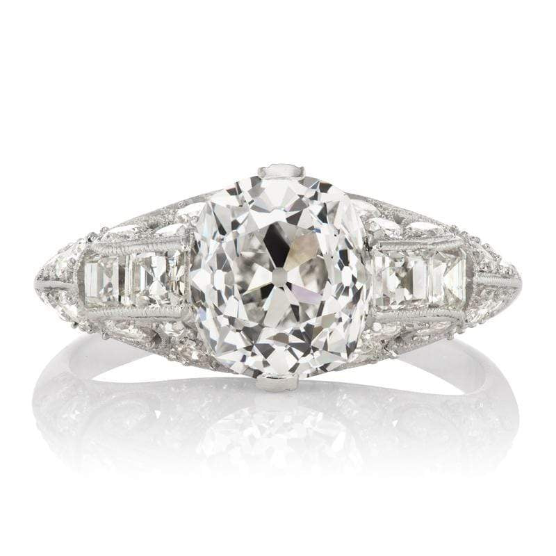 Vintage Art Deco Diamond Filigree Engagement Ring