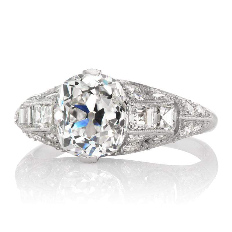 Vintage Art Deco Diamond Filigree Engagement Ring