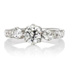 Vintage Engagement Ring in an 8-prong Platinum Setting