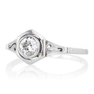 Hexagon Art Deco Engagement Ring Circa 1935 | Victor Barbone