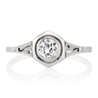 Hexagon Art Deco Engagement Ring Circa 1935 | Victor Barbone