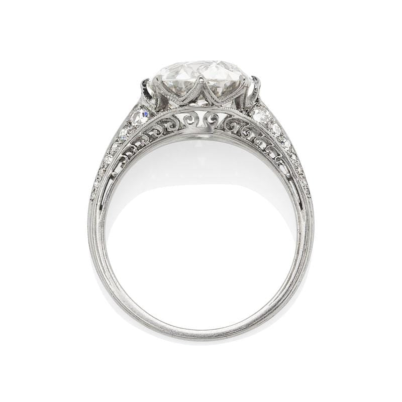 4.05 ct Old Mine Cut Tiffany & Co Diamond Ring