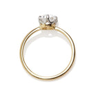 D color Antique Cushion Cut Engagement Ring