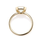 2.61 carat VVS2 Asscher Cut Engagement Ring in Sleek Minimal Design