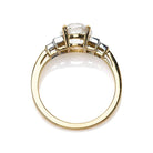 Tiffany & Co Engagement Ring with Bullet Side Stones