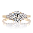 Tiffany & Co Engagement Ring with Bullet Side Stones