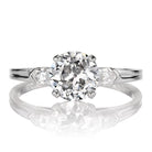 Tiffany & Co Engagement Ring with Bullet Side Stones