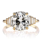 4.19 carat Old Mine Cut Engagement Ring
