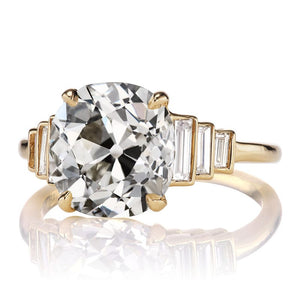 4.19 carat Old Mine Cut Engagement Ring