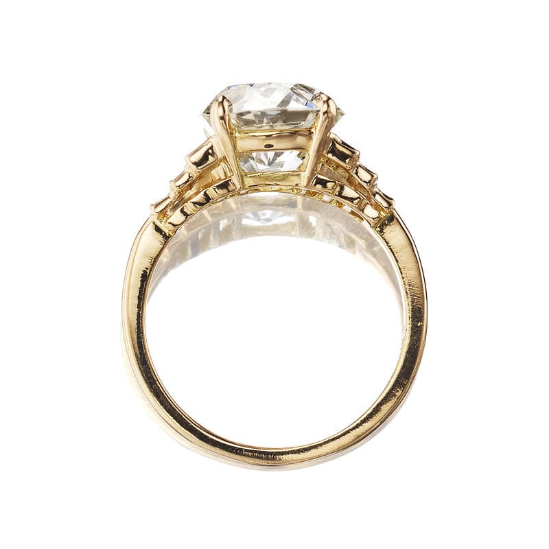 4.19 carat Old Mine Cut Engagement Ring