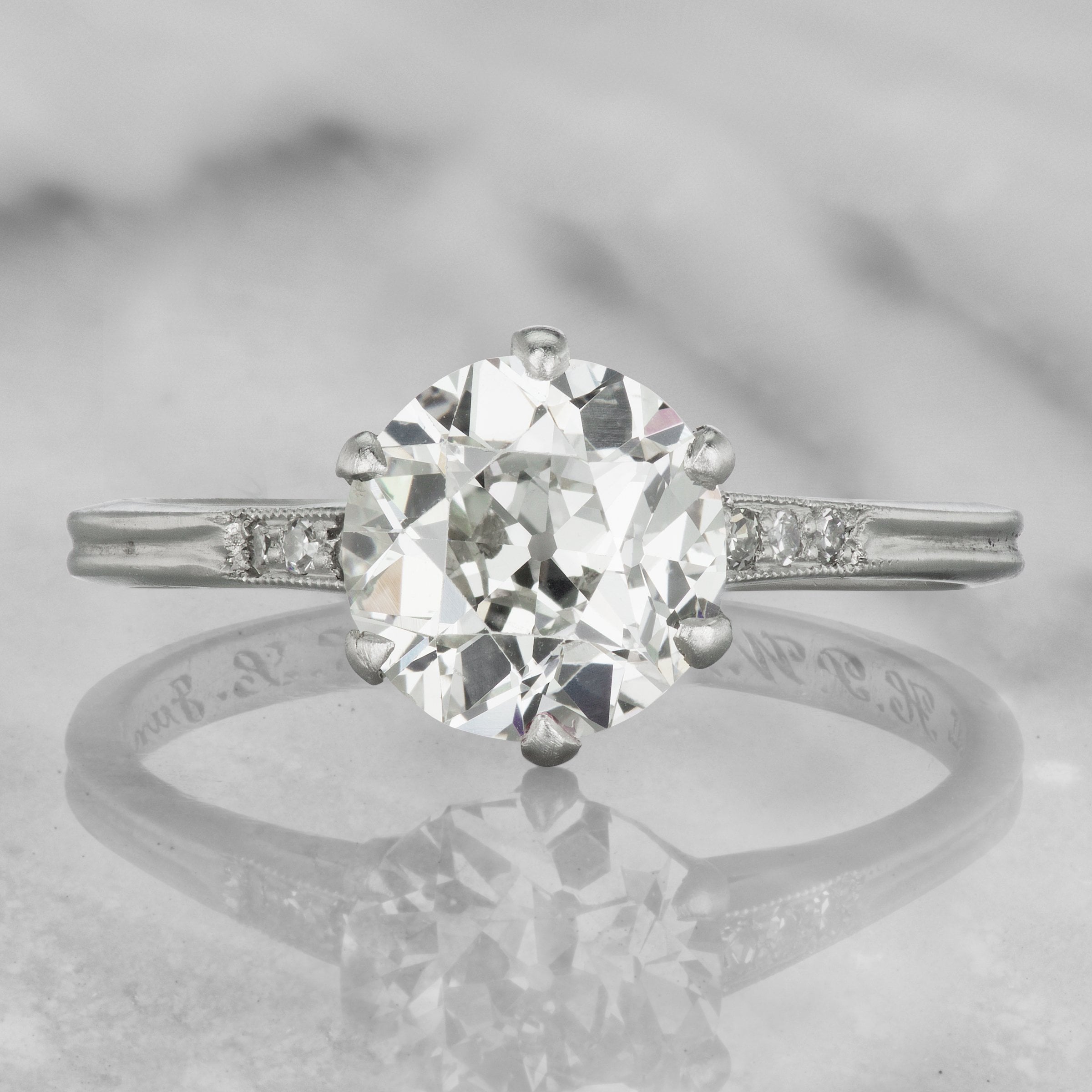 Platinum Tiffany Solitaire Engagement Ring Circa 1934 | Victor Barbone