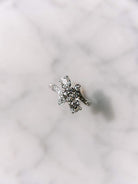 Antique Diamond Bypass Engagement Ring