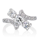 Antique Diamond Bypass Engagement Ring