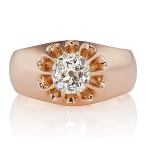 14 kt Rose Gold Diamond Solitaire Engagement Ring