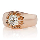 14 kt Rose Gold Diamond Solitaire Engagement Ring