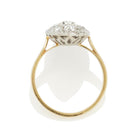 French Vintage Diamond Ring - Platinum-Topped 18 Karat Yellow Gold