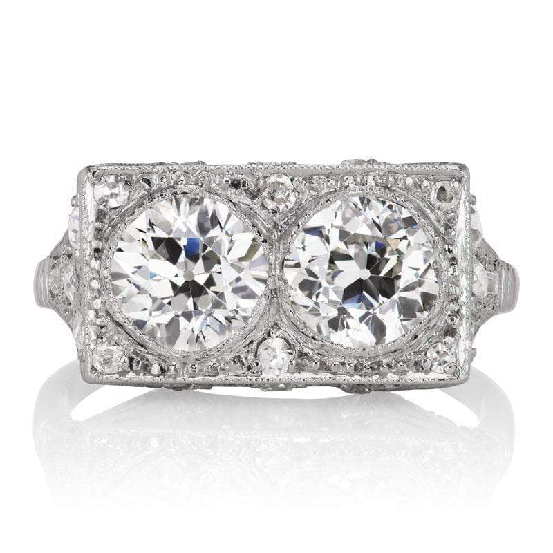 Beautiful Vintage Art Deco Toi et Moi Ring